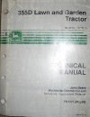 John Deere 355D Lawn Mower Tractor Service Manual. Serial 085001